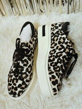 NWOT Fur Sneaker Wedges